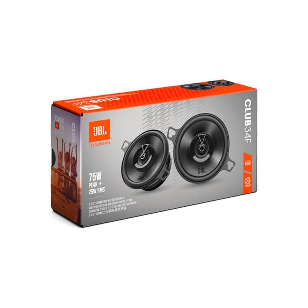JBL Club 34F 2-Way 3.5'' (8.7cm) Car Coaxial Speaker Set